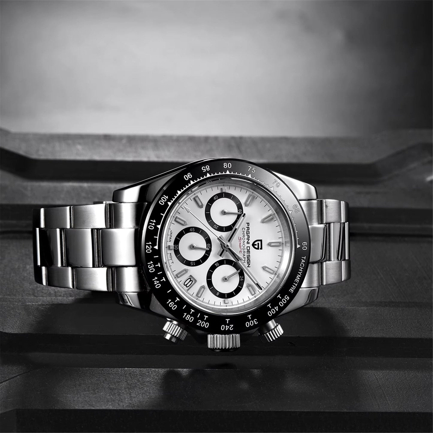 PAGANI DESIGN 2024 New Men Sports Quartz Watches Sapphire Stainless Steel Top Brand Luxury Watch Chronograph VK63 Reloj Hombre