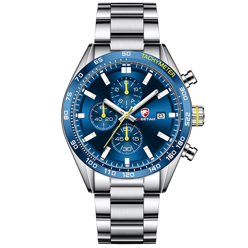 Watch Men Top Luxury Brand Stainless Steel Business Quartz Mens Watches Chronograph Casual Sport Wrist Watches for Men