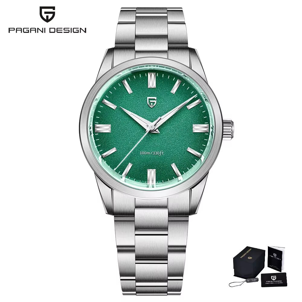 PAGANI DESIGN 2024 New 38Mm Men'S Quartz Watches Stainless Steel AR Coating Sapphire VH31 Business Sports Watches Watch for Men