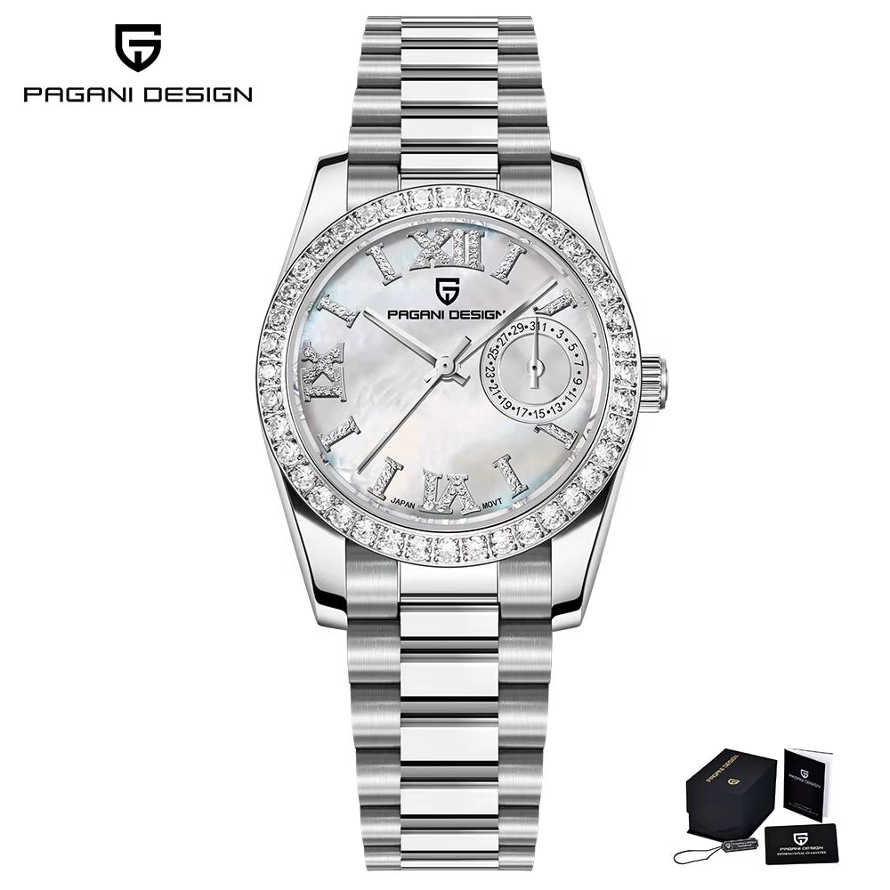 PAGANI DESIGN 2024 New 32MM Women'S Wristwatch Elegant Luxury Quartz Watch for Women Fashion Waterproof Watches Sapphire Clock