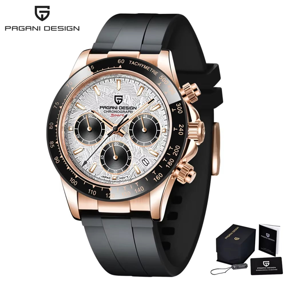 Men Watches Luxury Automatic Date Watch Men Quartz Watches for Men Brand Chronograph Japan VK63 Sapphire