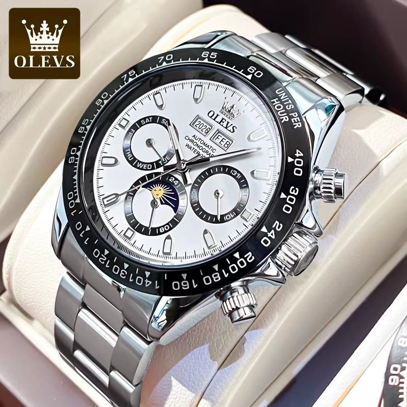 Automatic Mechanical Watches for Men TOP Brand High Quality Stainless Steel Wristwatch Luminous Waterproof Men'S Watch