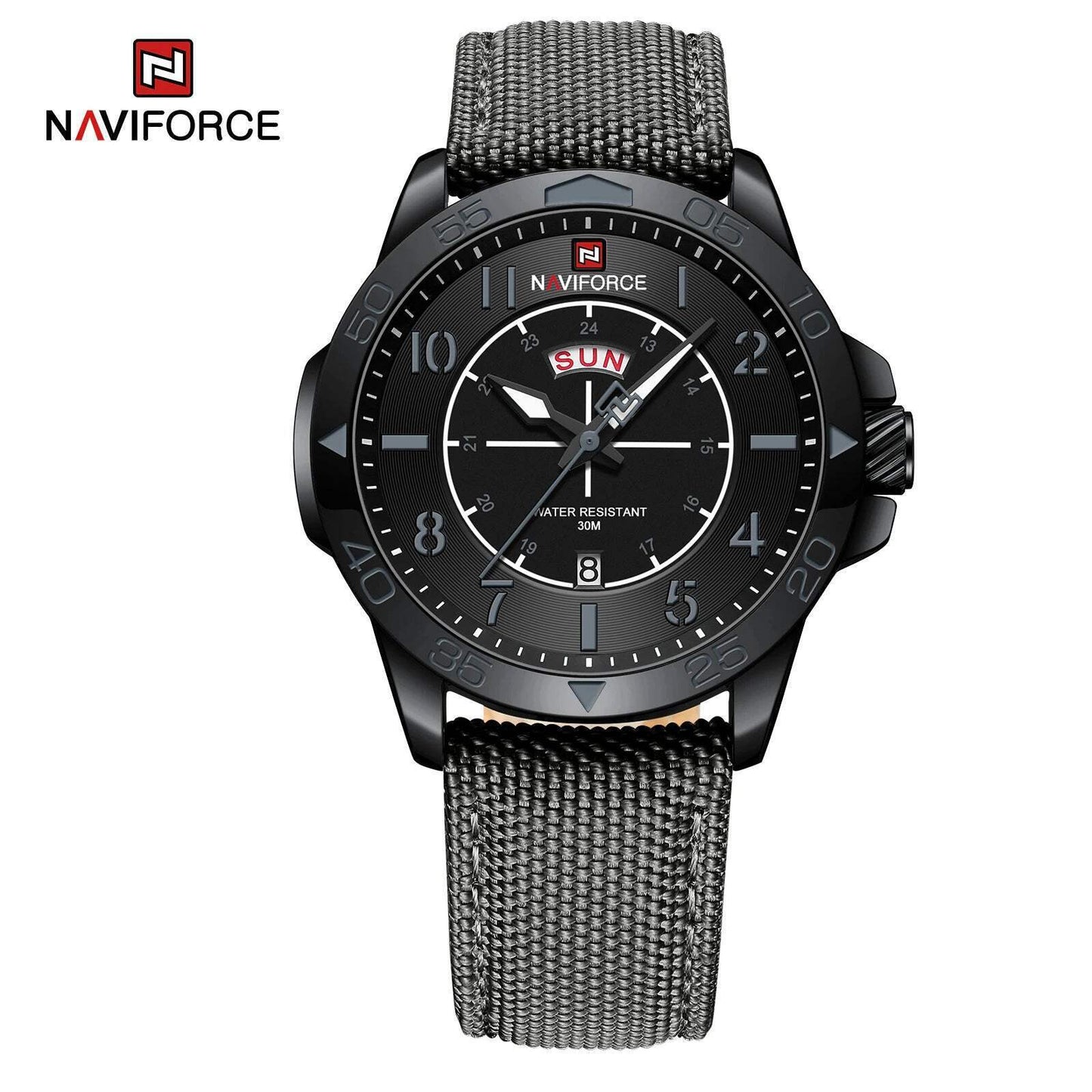 Top Brand NAVIFORCE Men'S Watches Waterproof Luxury Business Casual Nylon Strap