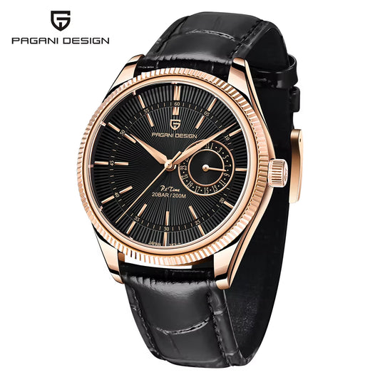 New Men Quartz Wristwatches Luxury Sapphire Glass Business Watches 200M Waterproof Stainless Steel Watch for Men