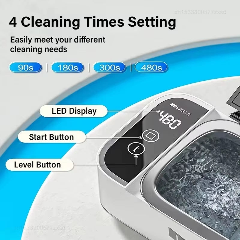 Portable Ultrasonic Cleaner 35W Ultrasonic Glasses Jewelry Cleaner 500ML Ultrasonic Cleaning Machine Ultrasound Washing Bath