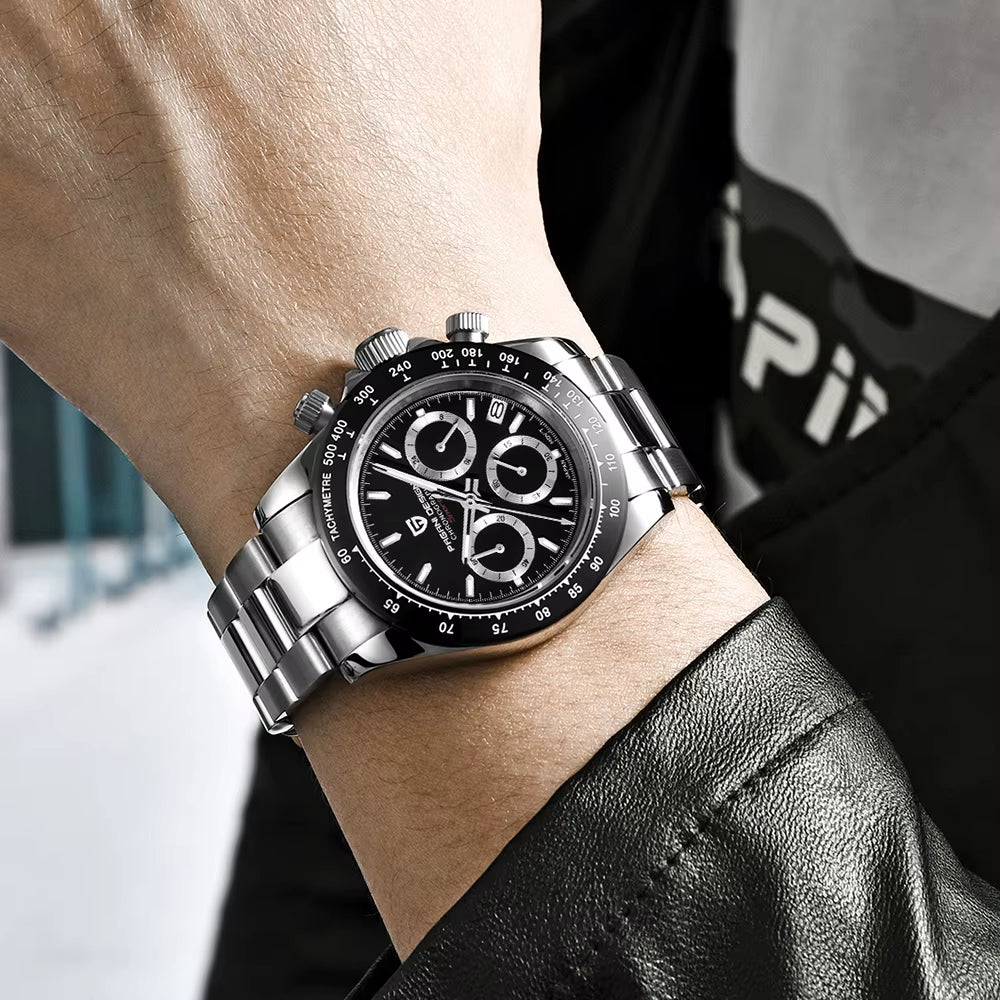 2023 New Top Brand Men'S Quartz Wristwatch Watches Men'S Stainless Steel Waterproof Chronograph Reloj Hombre