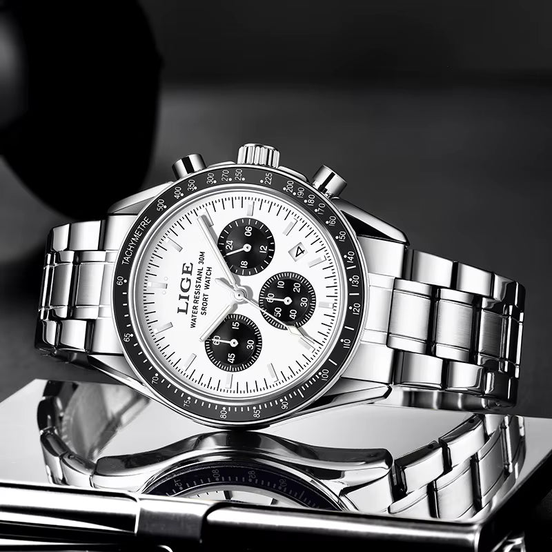 Top Brand Luxury Quartz Men'S Watches Fashion Business Waterproof Stainless Watch for Men Casual Calendar Wristwatch Clocks